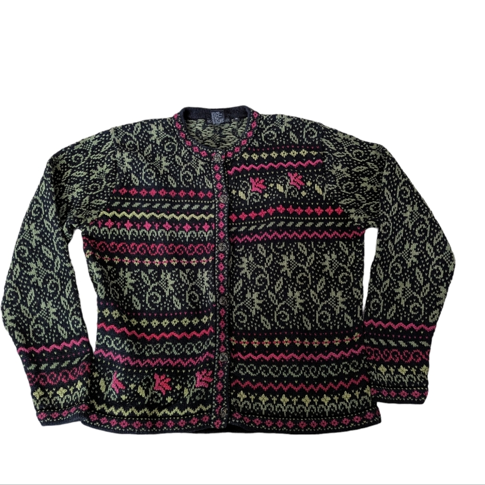 Vintage Nomadic Traders Sweater Cardigan Medium - Picture 3 of 8